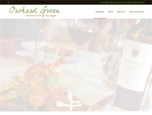 Tablet Screenshot of orchardgreenrestaurant.com